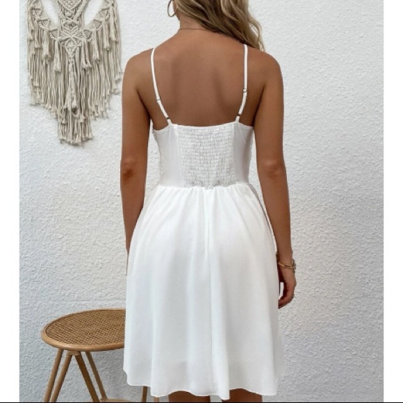 Boho lace shirred back cami dress - Picture 7 of 16